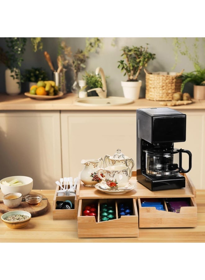 SOUJOY Organizer Drawer for Coffee Pods   Organizer for Counter, Space-Saving Coffee Pod Storage with Smooth Pull-Out Drawer for Kitchen, Office & Home Coffee Bar - Image 2